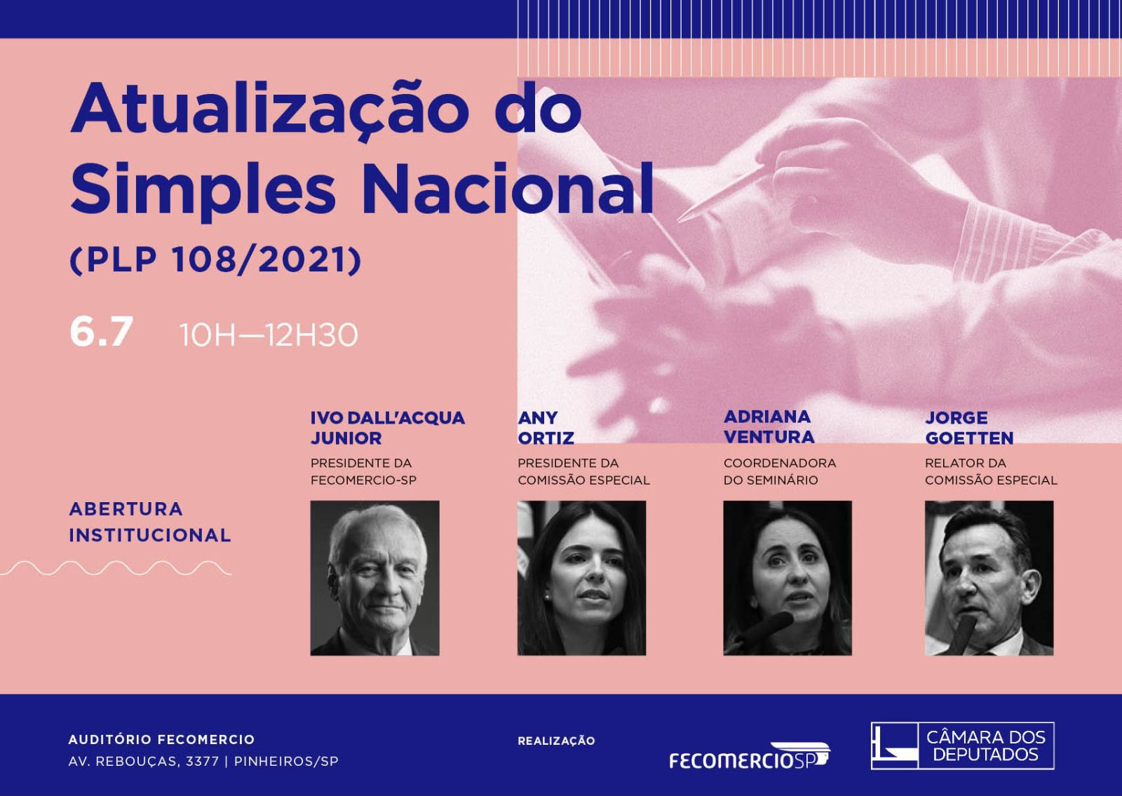 FecomercioSP e Câmara dos Deputados debatem atualização dos limites do Simples Nacional