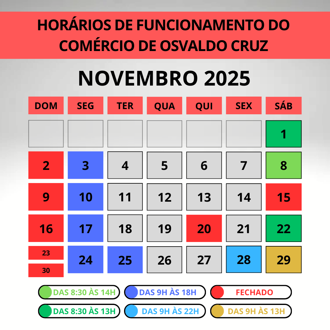 Calendário Novembro