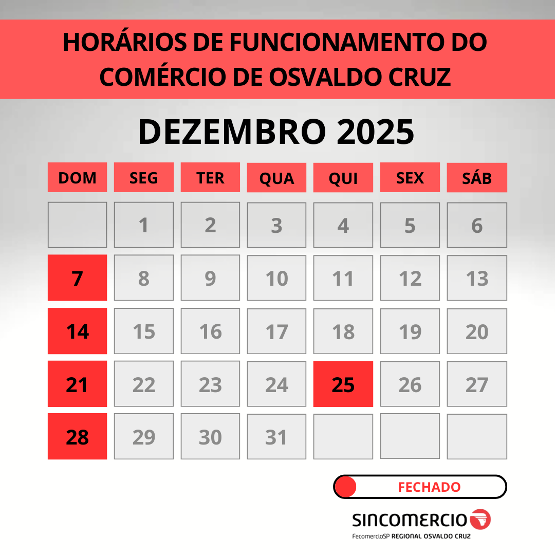 Calendário Dezembro